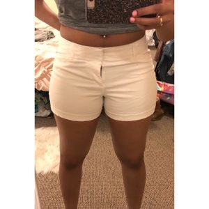 Crisp White Pixie Chino Shorts